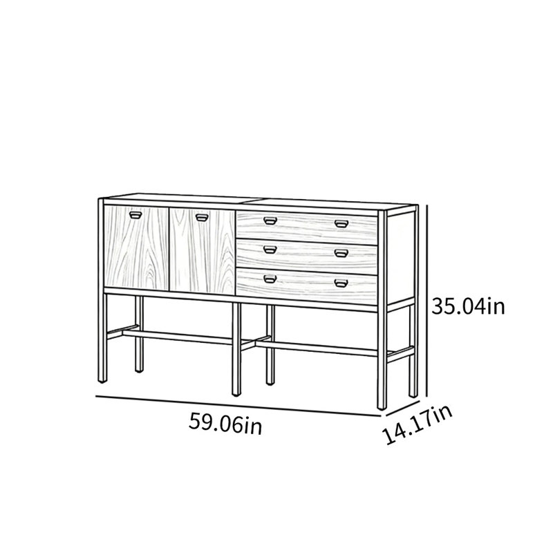 Armoire décorative simple en verre
