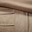 Édredon en faux suède beige 7 pièces