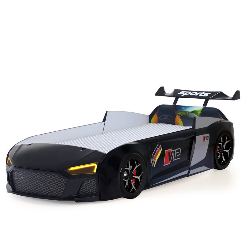 Lit standard simple Tori Cars, Noir