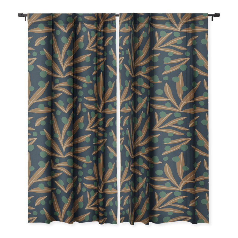 Rideau occultant en polyester Yoshica, L 50 po x L 96 po