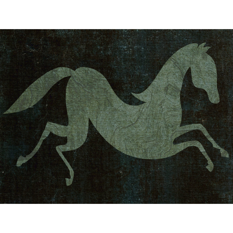 Horse Simple Silhouette II by Regina Moore - Wrapped Canvas Print, 30 cm H x 46 cm W