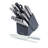 Farberware 15-Piece Stamped Stainless Steel Knife Block Set