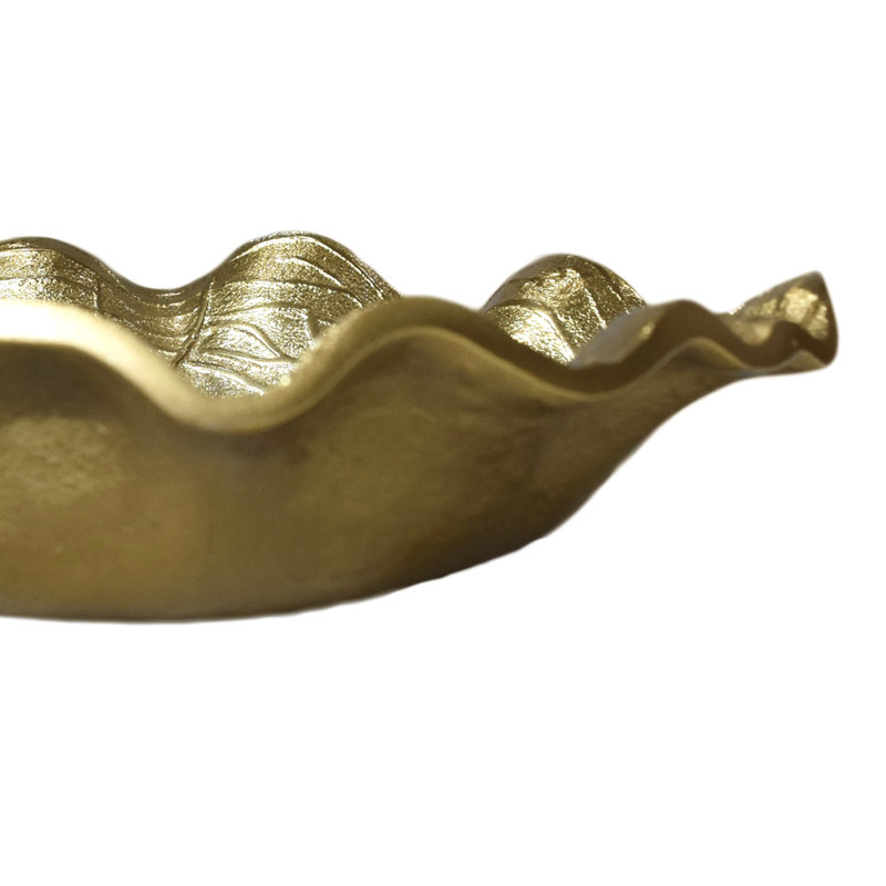 Red Barrel Studio® Aluminum Tray, Gold