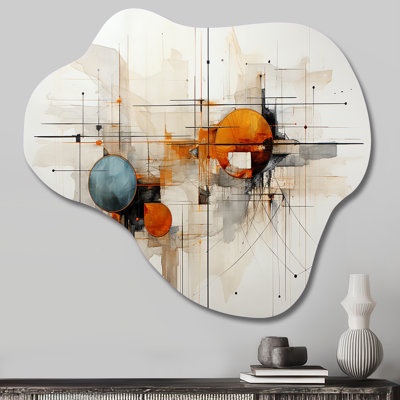 Cosmin - Unique Shape Line Art Metal Wall Art, Freeform Metal Wall Sculpture Print