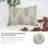 Fabdivine Sustainable Handmade Linen Pillow Cover Elegant Block Print Home Accent - Amitabh-97419534