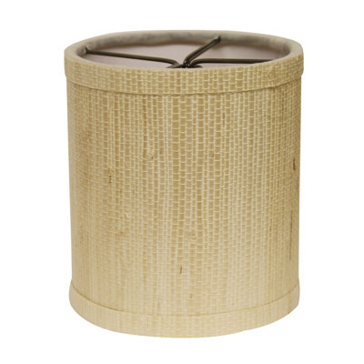 Grasscloth Set Of 6 Drum Chandelier Lampshades