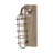 Bryant Metal Battery Operated Geometric Brown Accent Lamp with Included Fixed LED Light