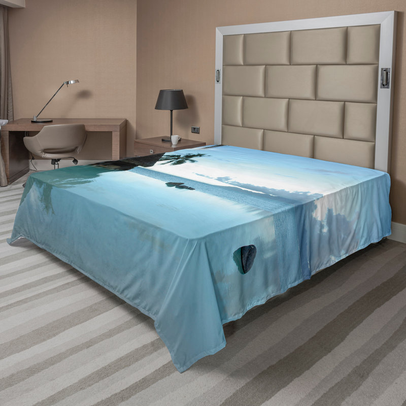 Drap plat Ambesonne, Drap plat pour très grand lit californien
