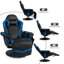 Fauteuil inclinable électrique pivotant de 31,5 po de largeur en simili cuir avec masseur-46773501