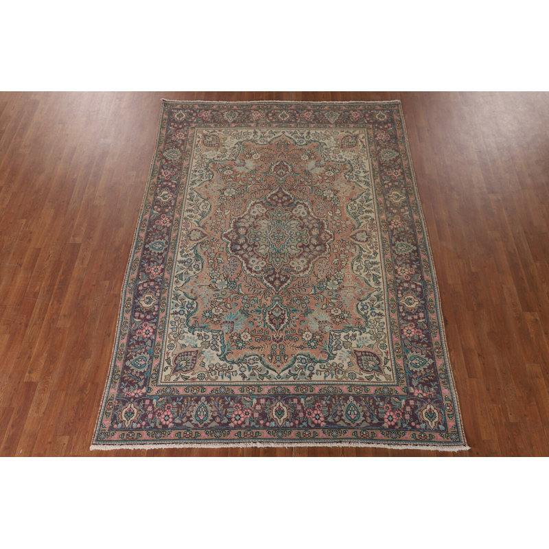 Tapis traditionnel en laine fait à la main 6 x 9