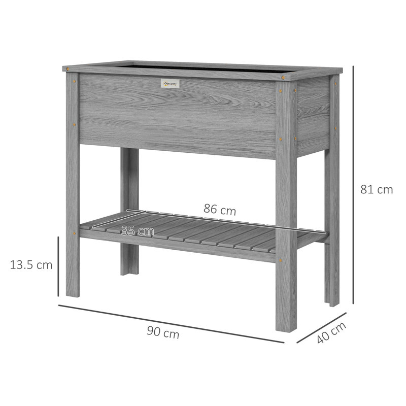 Wood Raised Garden Bed