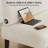 39" Corduroy 2-Seat Armless Loveseat, Upholstered Bench with USB Ports, Beige-108074688