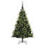 Artificial Hinged Christmas Tree 150 LEDs Green-655661763-655661761