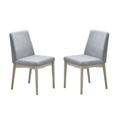 Natural Wood Grain Color Set Of 2Pc Dining Chairs Dining Room Furniture Upholstered Fabric Plush Cushion Seat -  Corrigan StudioÂ®, 012BB22B7B0B4298A26D3AA5B2B1259F