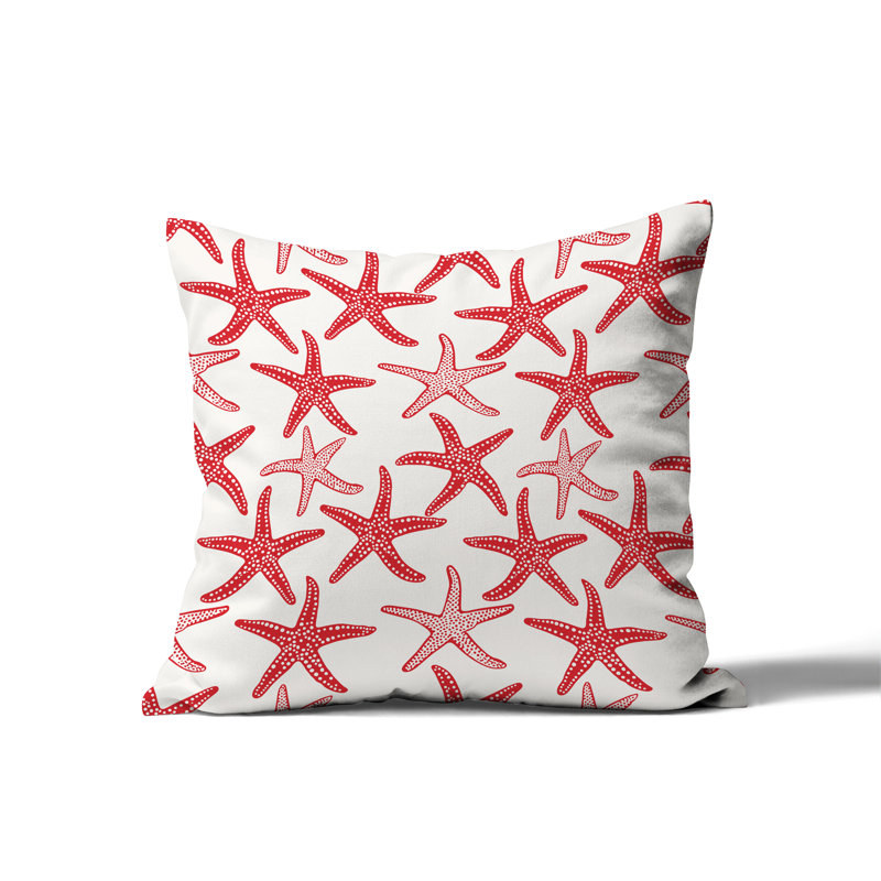 Coussin Barnon, H 20 po x l 20 po, Rouge