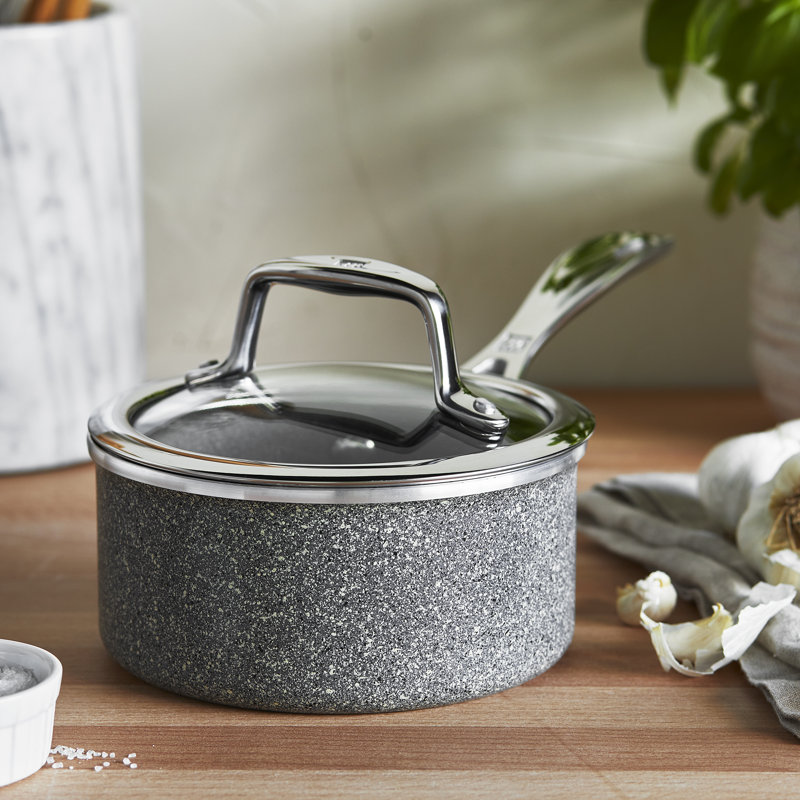 Zwilling J.A. Henckels Vitale Non-Stick Aluminum Saucepan with Lid, 1 qt.
