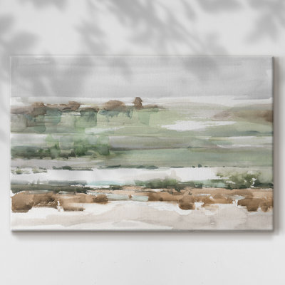 Turquoise & Clay II -Gallery Wrapped Cavas