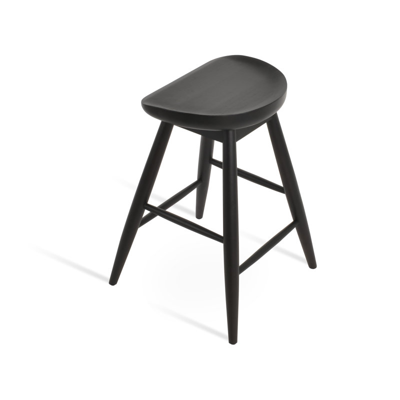 Tabouret de bar et de comptoir Cattelan Baba, Noir, Tabouret de bar (siège d'une hauteur de 28 po)
