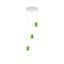 Lukisha 3 - Light Green Cluster Pendant