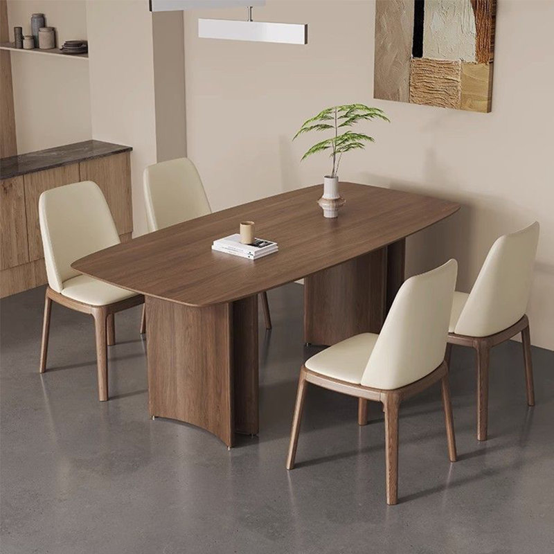 Table de salle à manger rectangulaire simple de style rétro, H 29,5 po x L 62,9 po x l 31,4 po