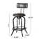 Oswalt Swivel Upholstered Adjustable Height Counter Stool
