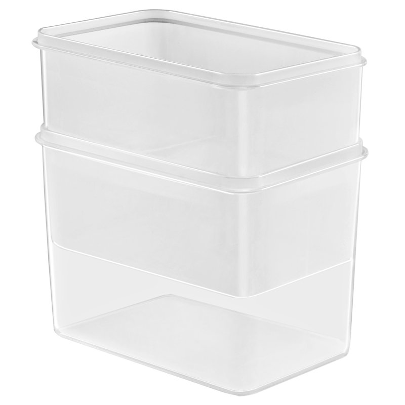Sorbus Food Storage Containers - Pack of 2 with Air Tight, Four-Way Snap Lids