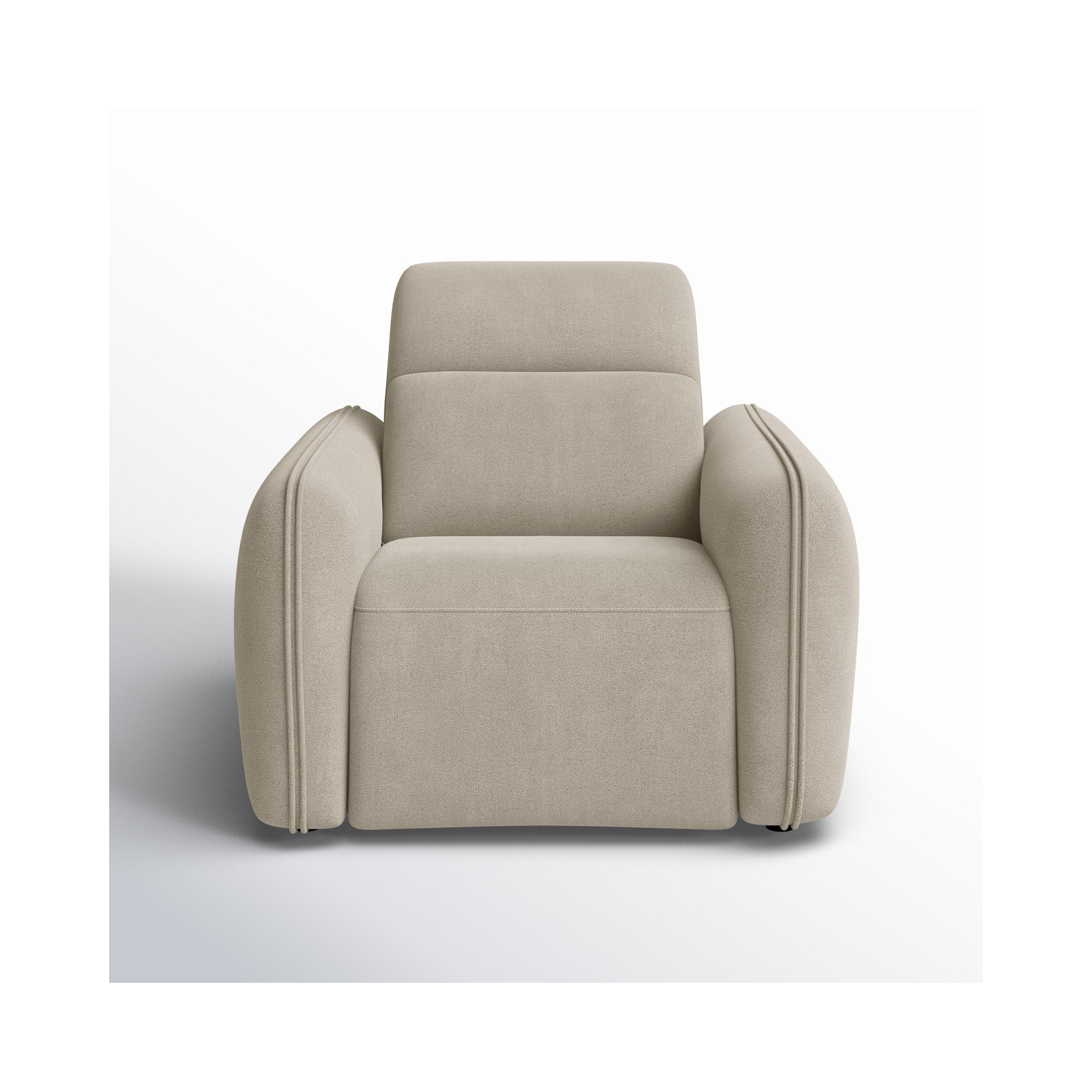 Bayne Upholstered Recliner Armchair, Elite Sand Chenille