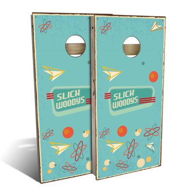 50's Diner Cornhole Board Set | Includes (2) Boards, (8) Bags & Optional Accessories