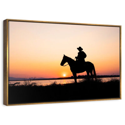 Silhouette de cowboy