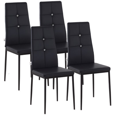 Chaise d'appoint rembourrée et capitonnée