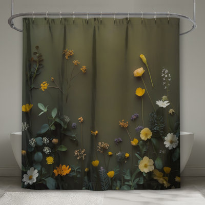Rideaux de douche verts