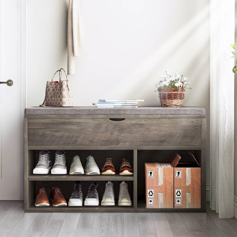 7 Pair Shoe Storage Bench