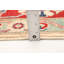 Tapis unique en laine noué à la main de style Gazni beige et rouge des années 2010 de 6 pi 9 po x 10 pi 3 po Qaiden