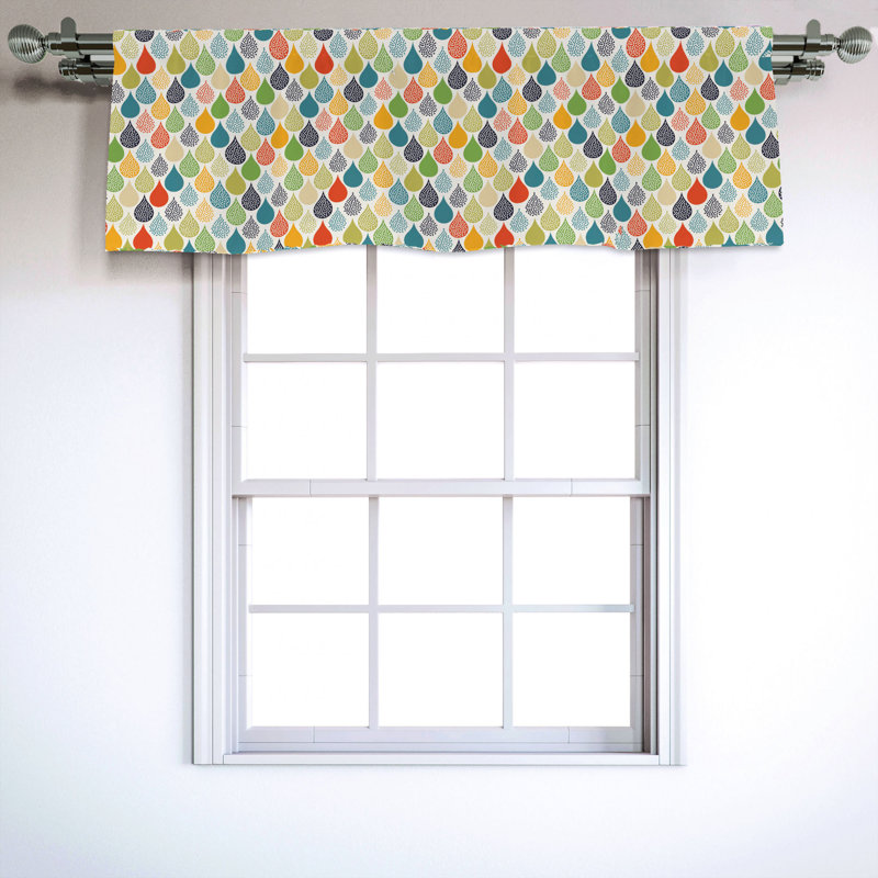 Sateen Ruffled Window Valance
