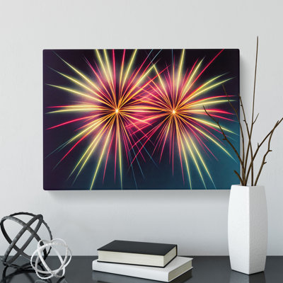 Fine Fireworks - Wrapped Canvas