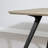 Flam Rectangular Dining Table with Metal Legs-94374875