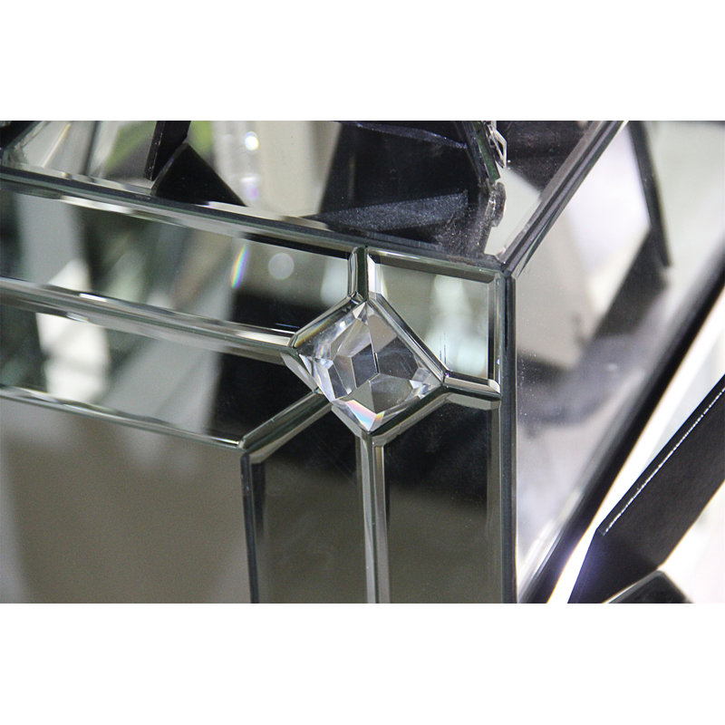 Console à miroir et faux strass Hessa (assemblée)