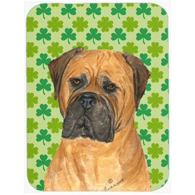 Shamrock Lucky Irish Wood Glass Cutting Board