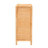 Cejda Rattan and Mahogany Solid Wood Accent Cabinet