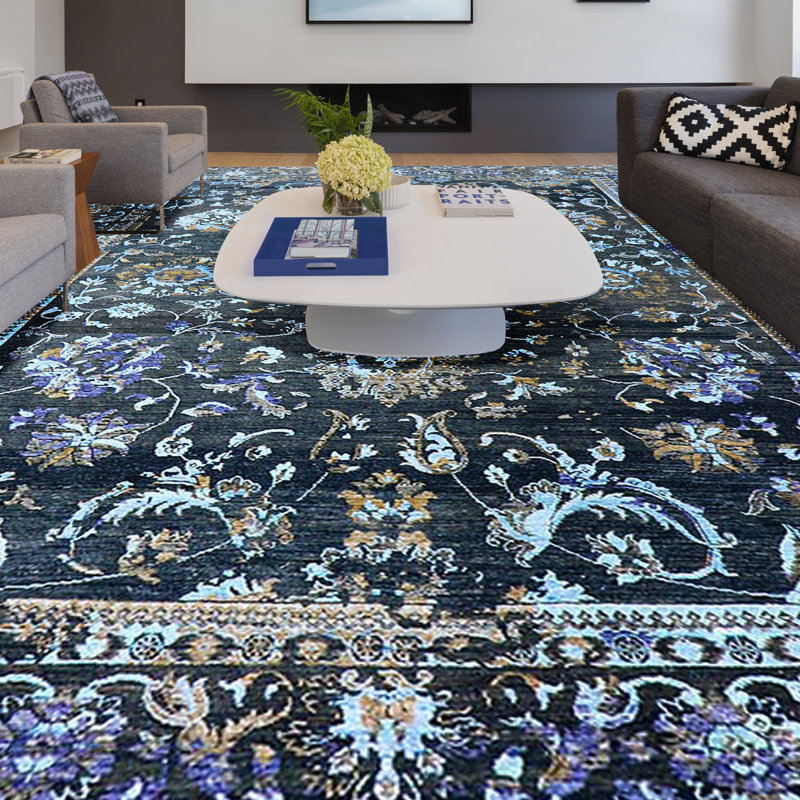 Floral Area Rug, Rectangle 8' x 10'