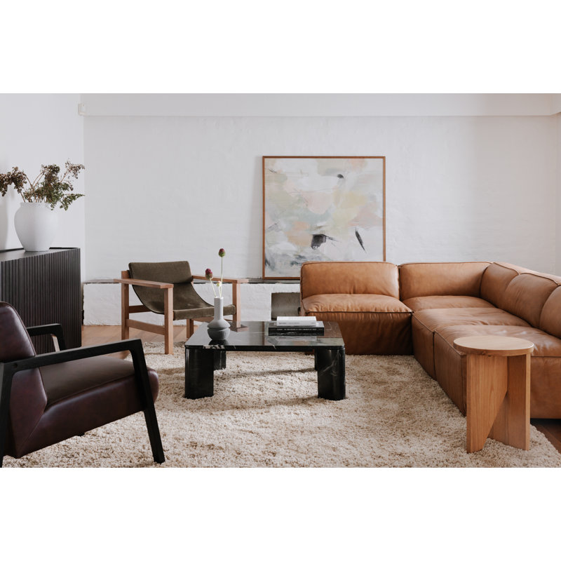 Povera 72'' W Solid Wood Sideboard, Black