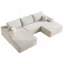 Canapé modulaire avec 1 repose-pieds, canapé rembourré avec méridienne orientée à droite, canapé en U pour le salon-1775980372-1775980375