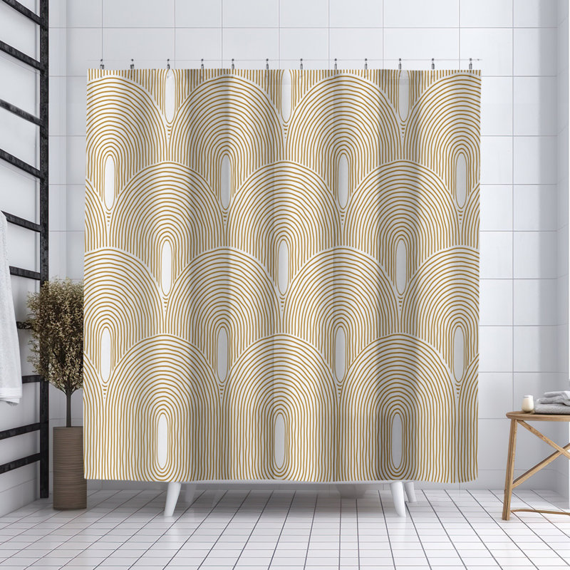 Coco Shower Curtain, Mustard