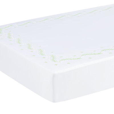 Drap de lit de bébé brodé Meadow