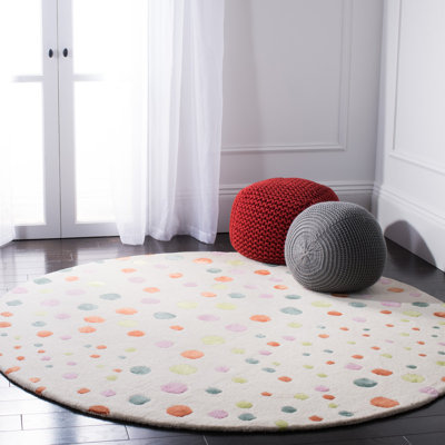 Tapis ivoire touffeté à la main Amier