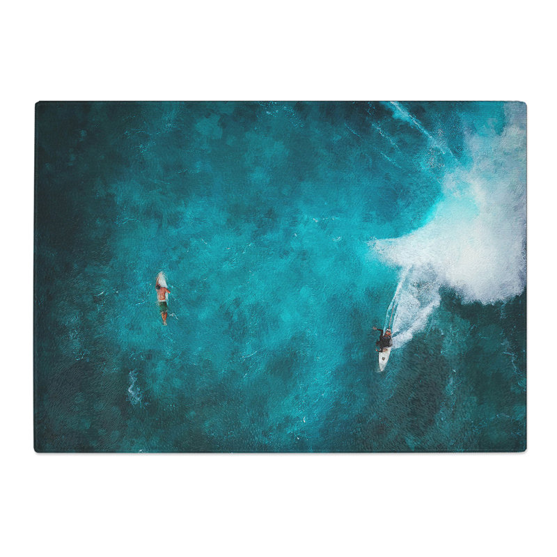 Surfers in Hawaii Chopping Board, 28.5cm W x 39cm L