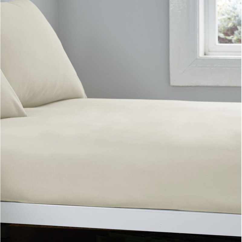 Fitted Sheet, Single, Cream