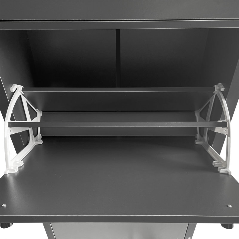 Versatile Free-Standing Shoe Cabinet With Adjustable Drawers And Stylish Design For Hallways