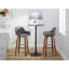 Tabouret de bar et de comptoir à hauteur fixe Cassiopeia avec pieds en bois cintré-94885246-94885248-94885243