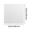 Dalles de plafond en PVC blanc 61 x 61 cm (24 x 24 po), paquet de 12, panneaux de plafond suspendus, en mousse de PVC, compatibles avec les grilles de fixation, résistantes à l'eau, flexibles à découper, faciles à nettoyer, décoratives et modernes pour la maison, le bureau, la cuisine et le salon.